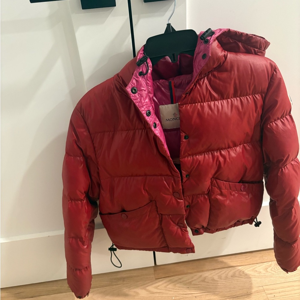 Moncler Red Puffer Jacket